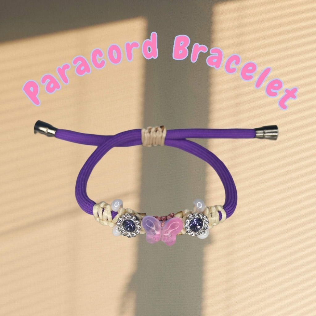 Paracord Charm Bracelet|Gelang Paracord Handmade|Gelang Paracord Wanita Lucu Handmade