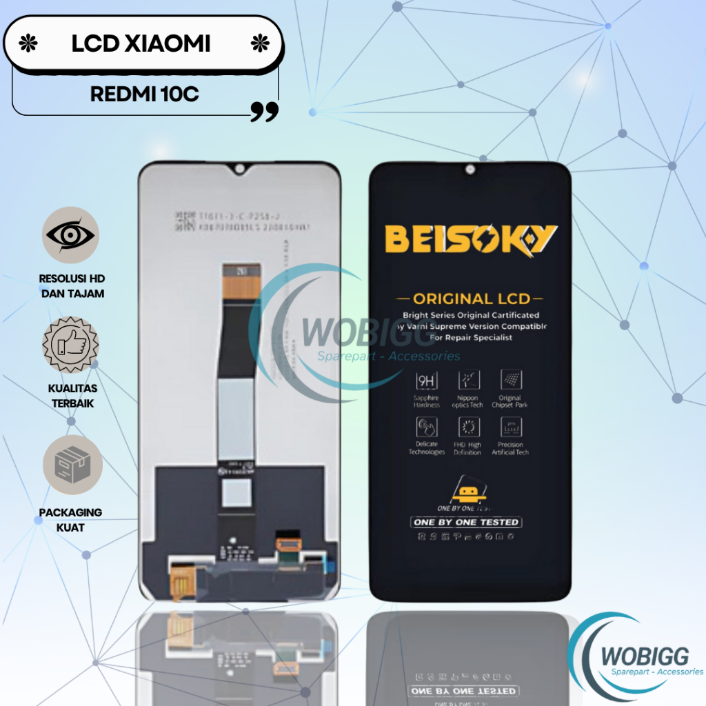 LCD TOUCHSCREEN XIAOMI REDMI 10C / POCOPHONE POCO C40 FULLSET COMPLETE ORIGINAL SPAREPART HP