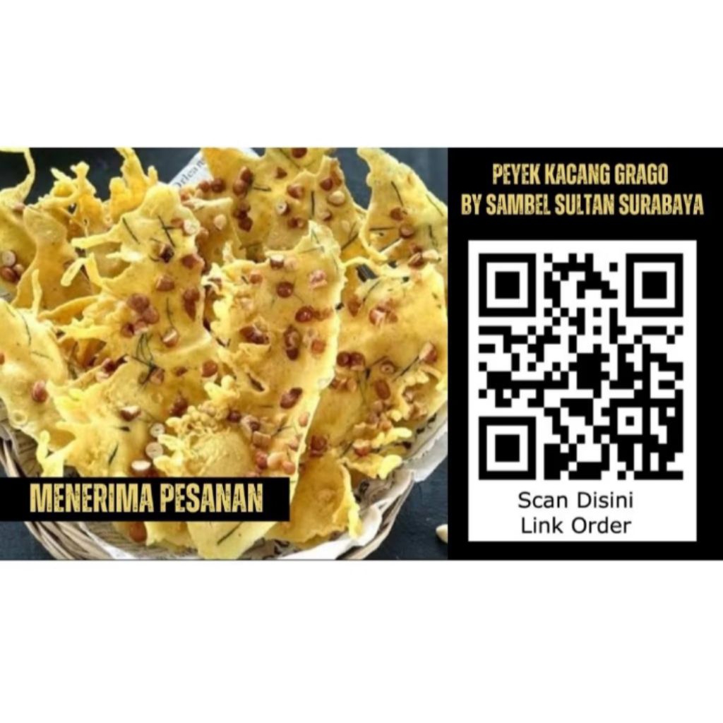 

Peyek Premium varian Kacang Kemasan toples 5 liter