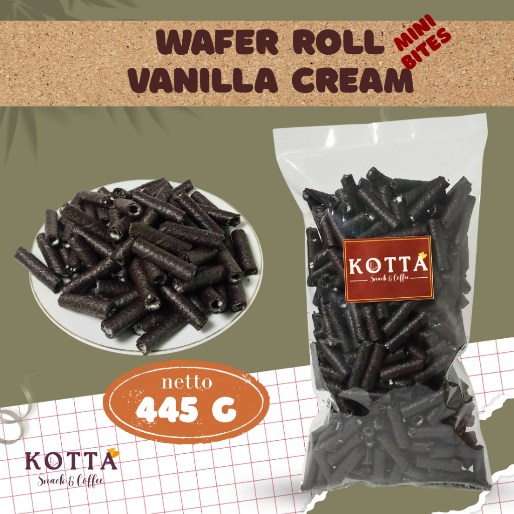 

Wafer Roll Mini Bites Vanilla Cream 445 gram