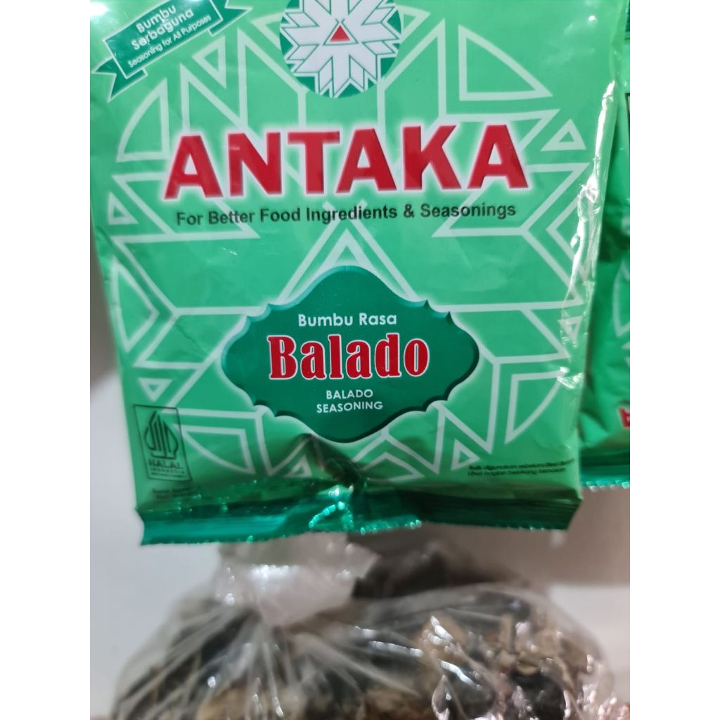 

Antaka Bubuk Balado 100g – Rasa Nendang! Original / Extra Pedas | Bumbu Tabur Camilan Laris