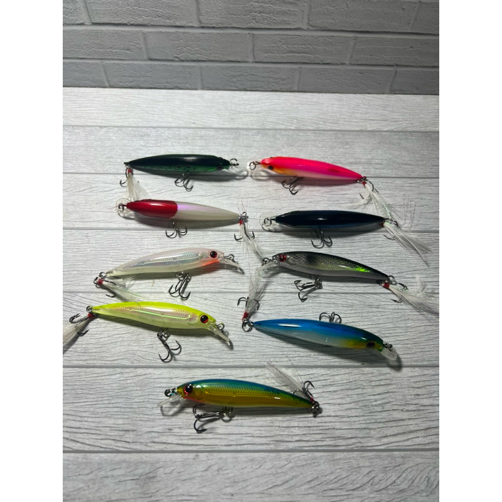 Sinking Minnow Fishing (8.5cm/8g) Lures & Baits Mini Treble Hook Lure Baits Casting Pancing Fishing 