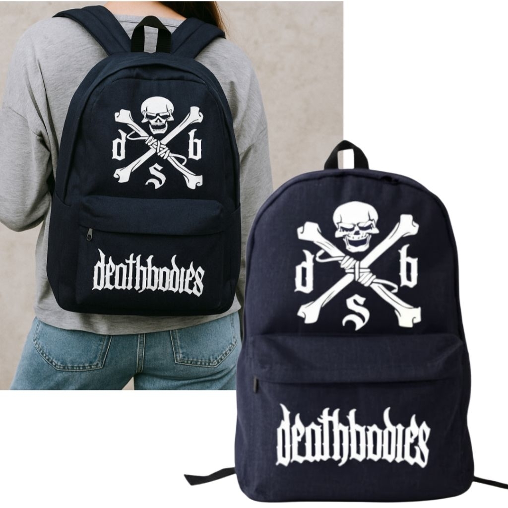 TAS RANSEL SABLON FUNK KEREN TAS BACKPACK BAHAN JEANS DISTRO TAS RANSEL SEKOLAH KERJA PRIA WANITA