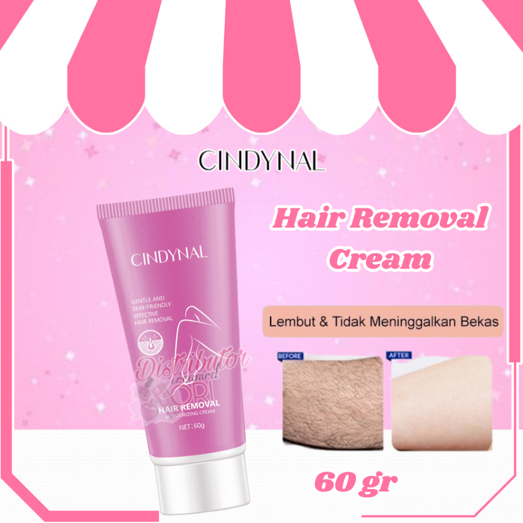 Cindynal Hair Removal Cream 60g penghilang bulu ketiak / menghilangkan bulu