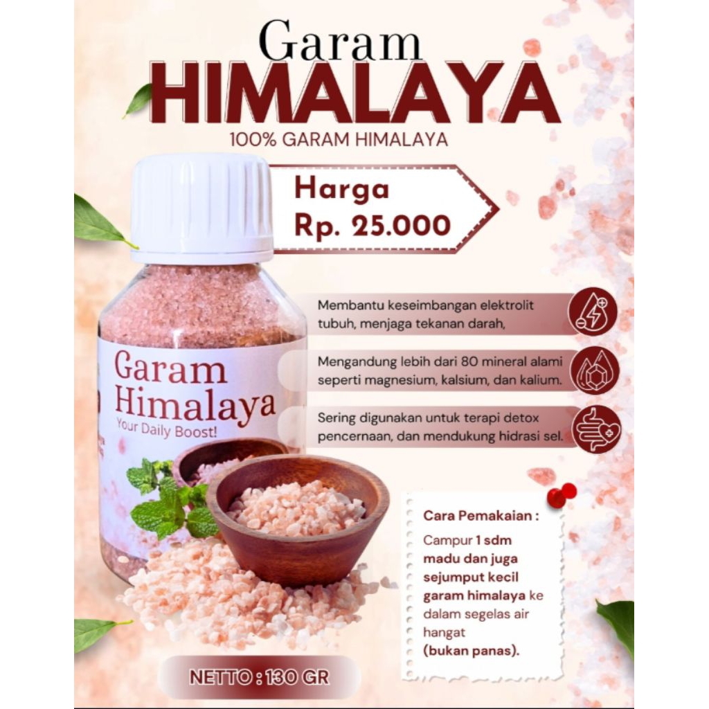 

Garam Himalaya 130gr | 100% Garam Himalaya