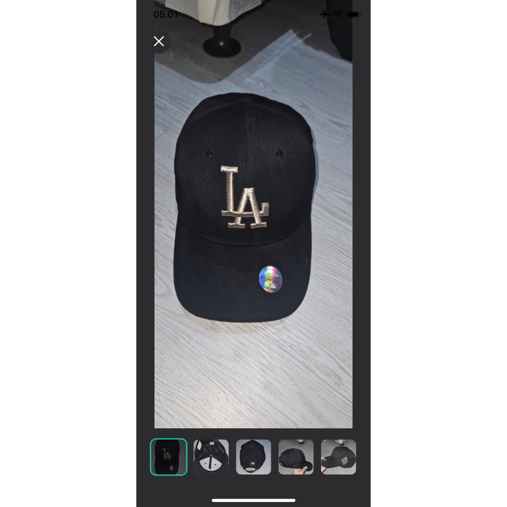 topi mlb hitam putih
