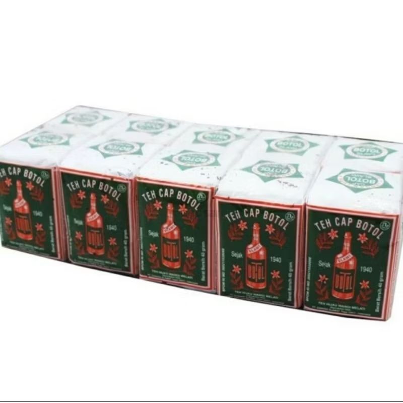 

teh cap botol hijau besar 40gr x 10S (BELI 4 GROSIR)