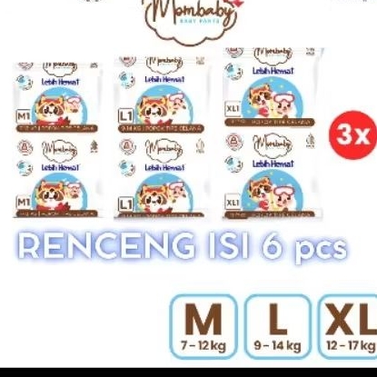 MomBaby DIapers Popok Anak. Pokana, MomBaby M,L,XL