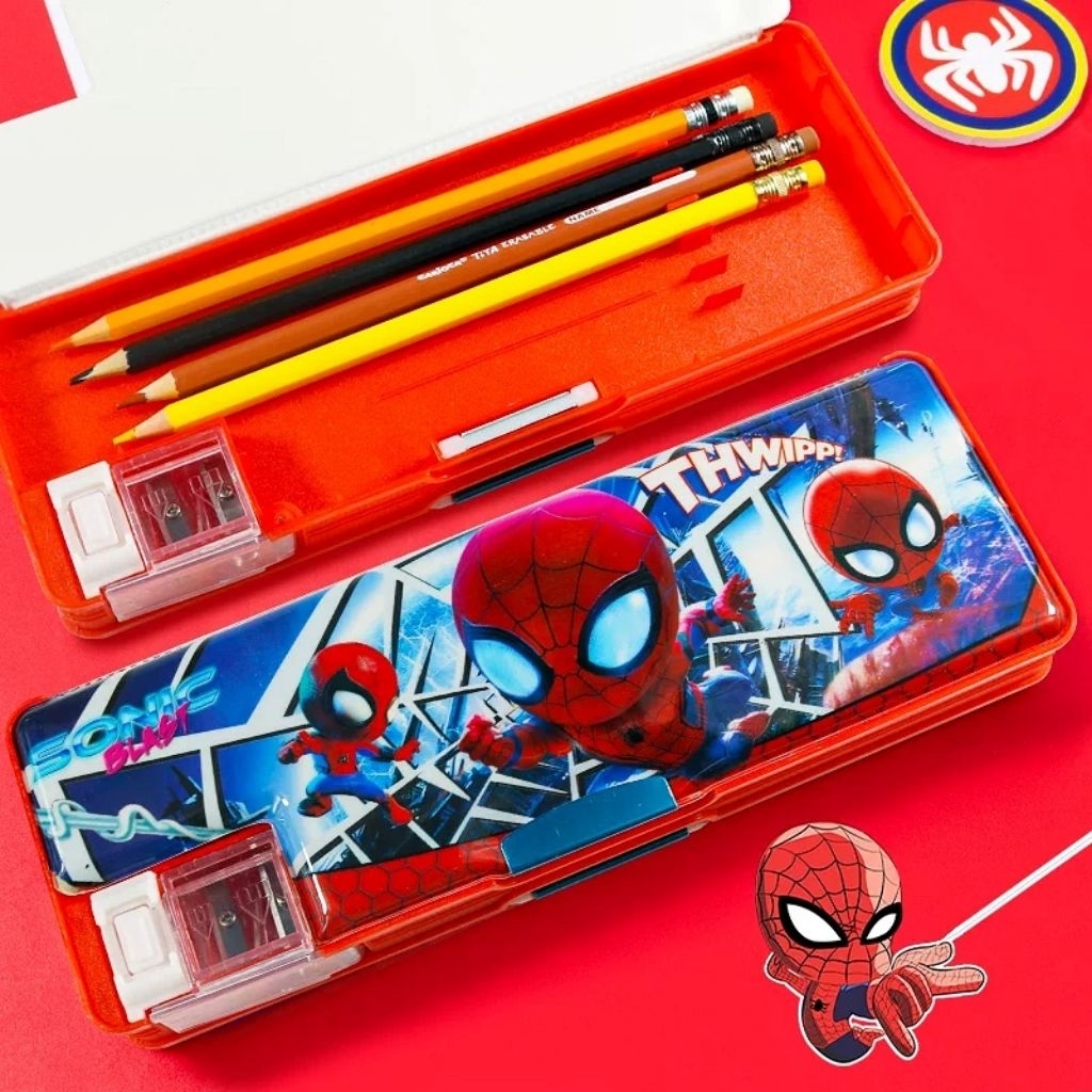 

Kotak Pensil Anak Laki Laki Karakter – Tempat Pensil Plastik Multifungsi dengan Rautan