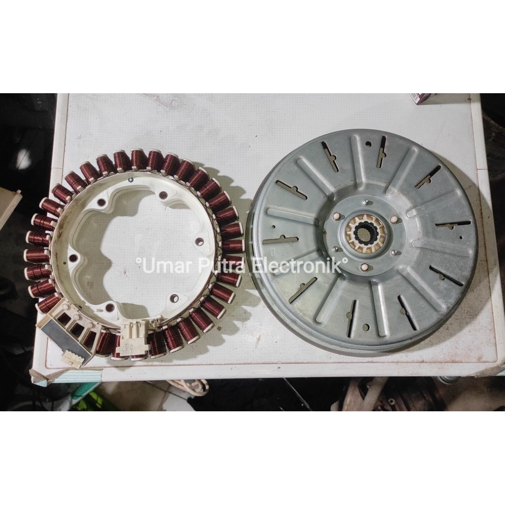 motor DD mesin cuci Front Loading LG tipe WD M8070TD Ori Copotan NORMAL TESTED