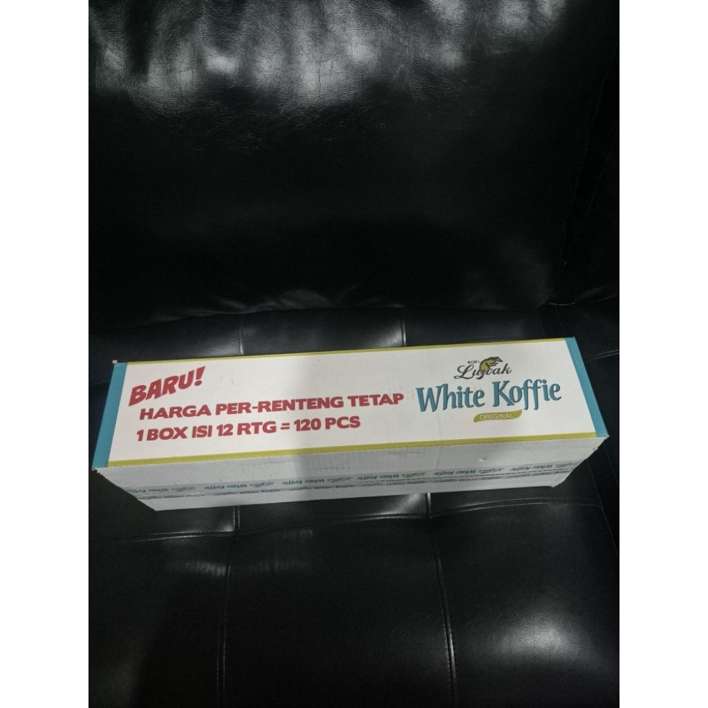 

LUWAK WHITE KOFFIE ORIGINAL 1BOX ISI 12 RENCENG 120PCS
