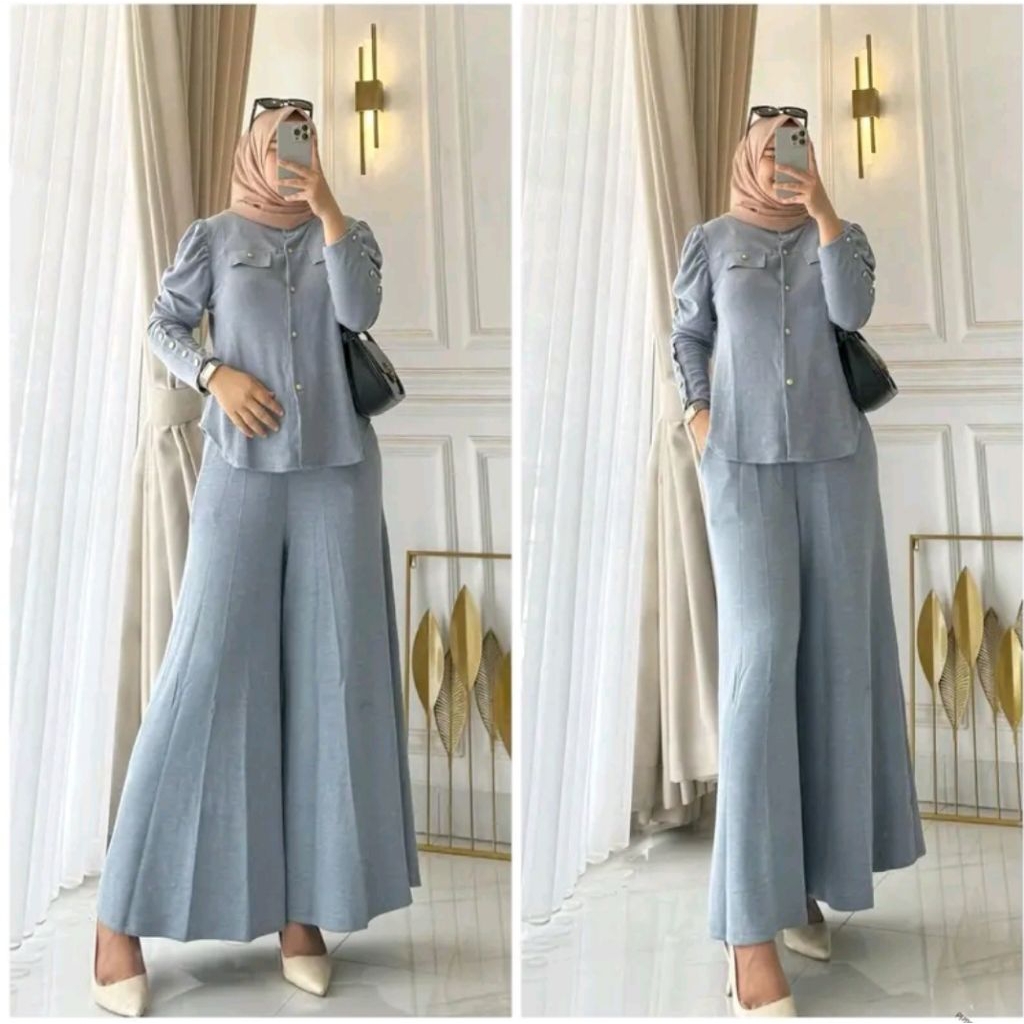 Setcel Vania Setcel Knit Jumbo Setcel Kulot Kekinian