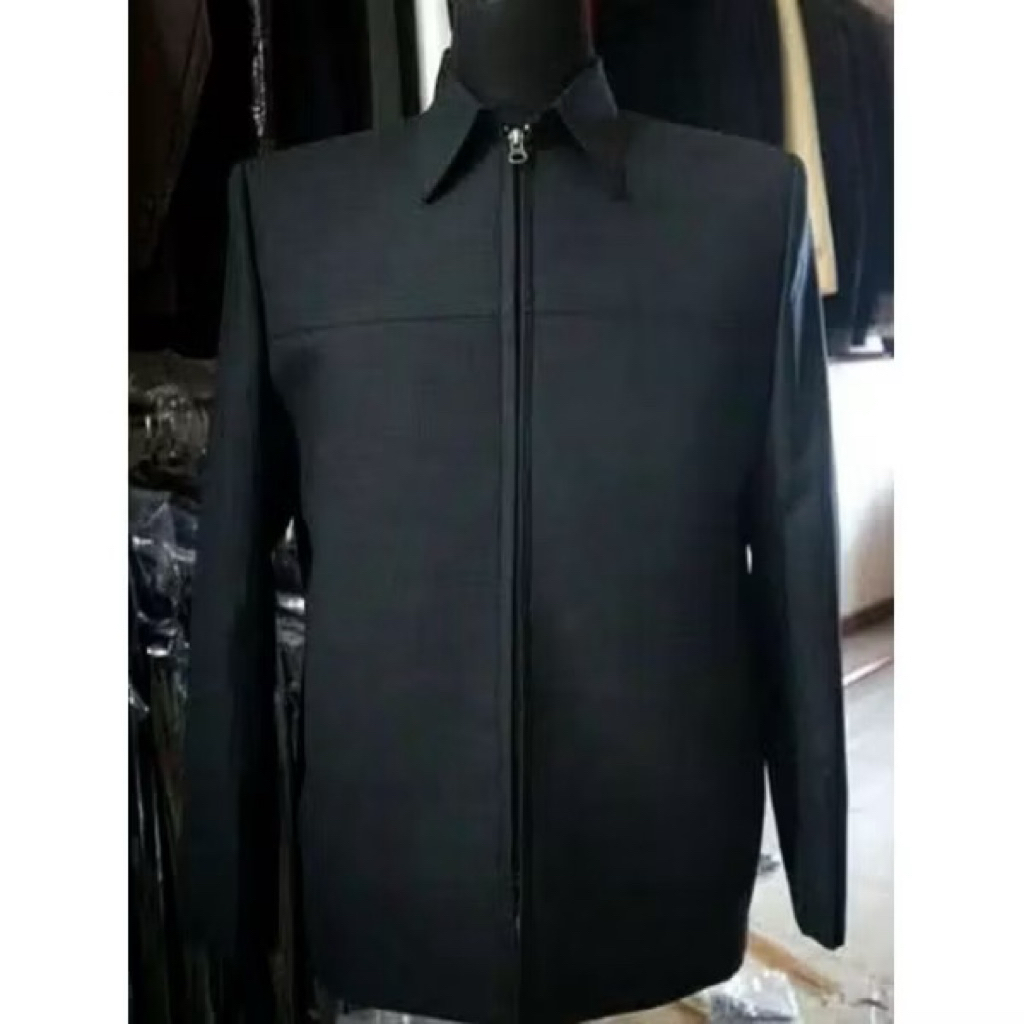 Jasket Pria Kerah Dinas Kantor Elegan / Jasket Santri Keren / Jas DPR Dinas Pria Keren