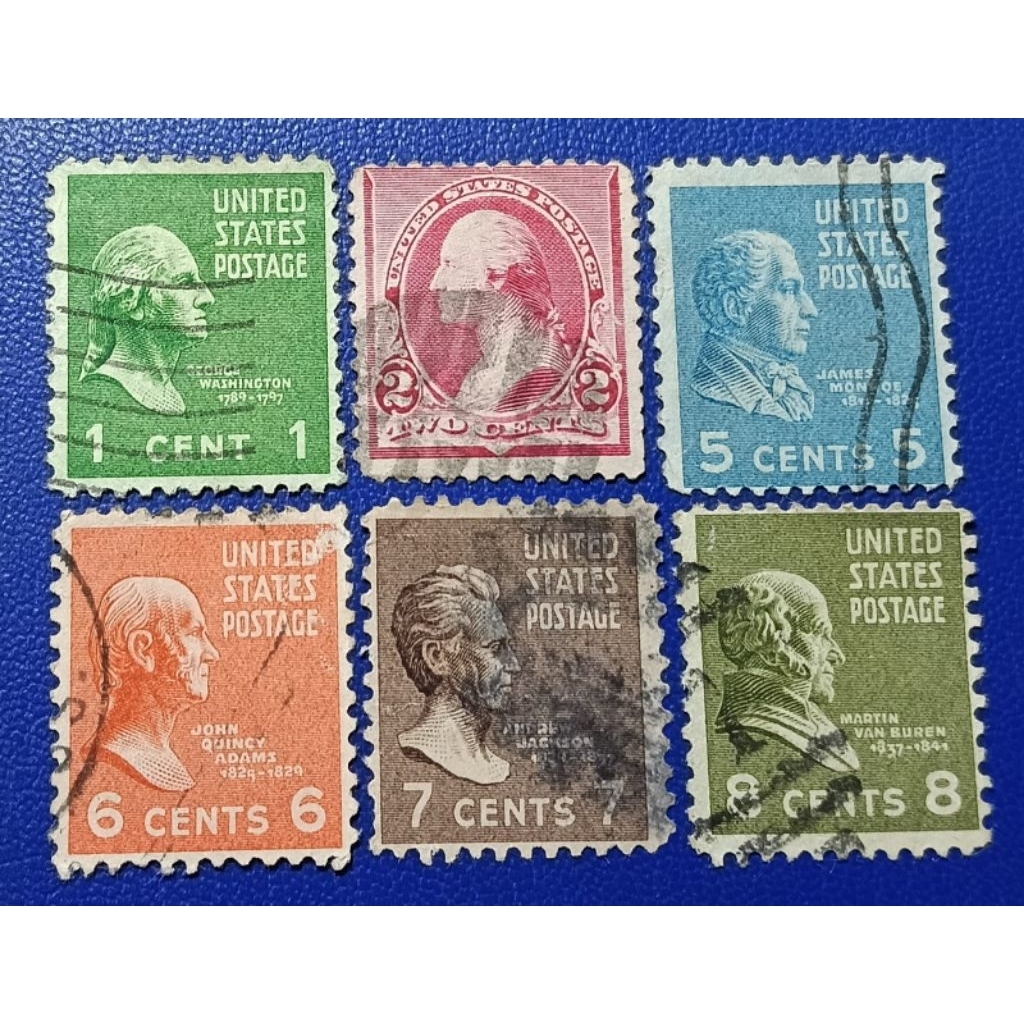 

Prangko Lawas LN USA seri Presiden 6 Keping