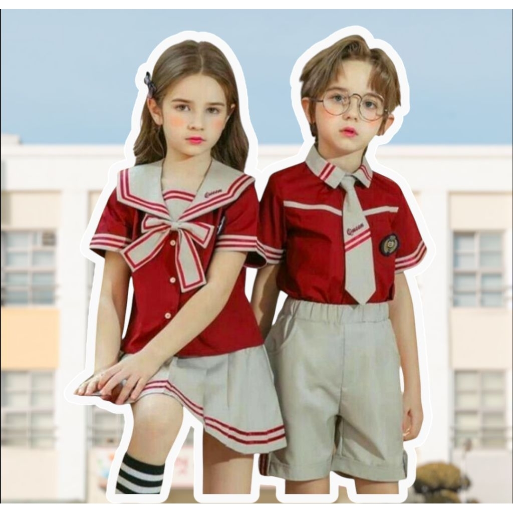 Seragam KIM TAEHYUNG / Seragam Korea / Seragam Sekolah anak / Seragam anak Sekolah SD/ Baju Sekolah 