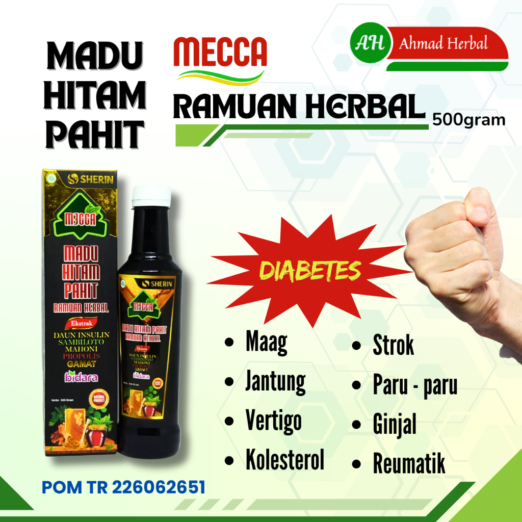 

Mecca Madu Hitam Insulin untuk Menurunkan Gula Darah Diabetes 500 Gr