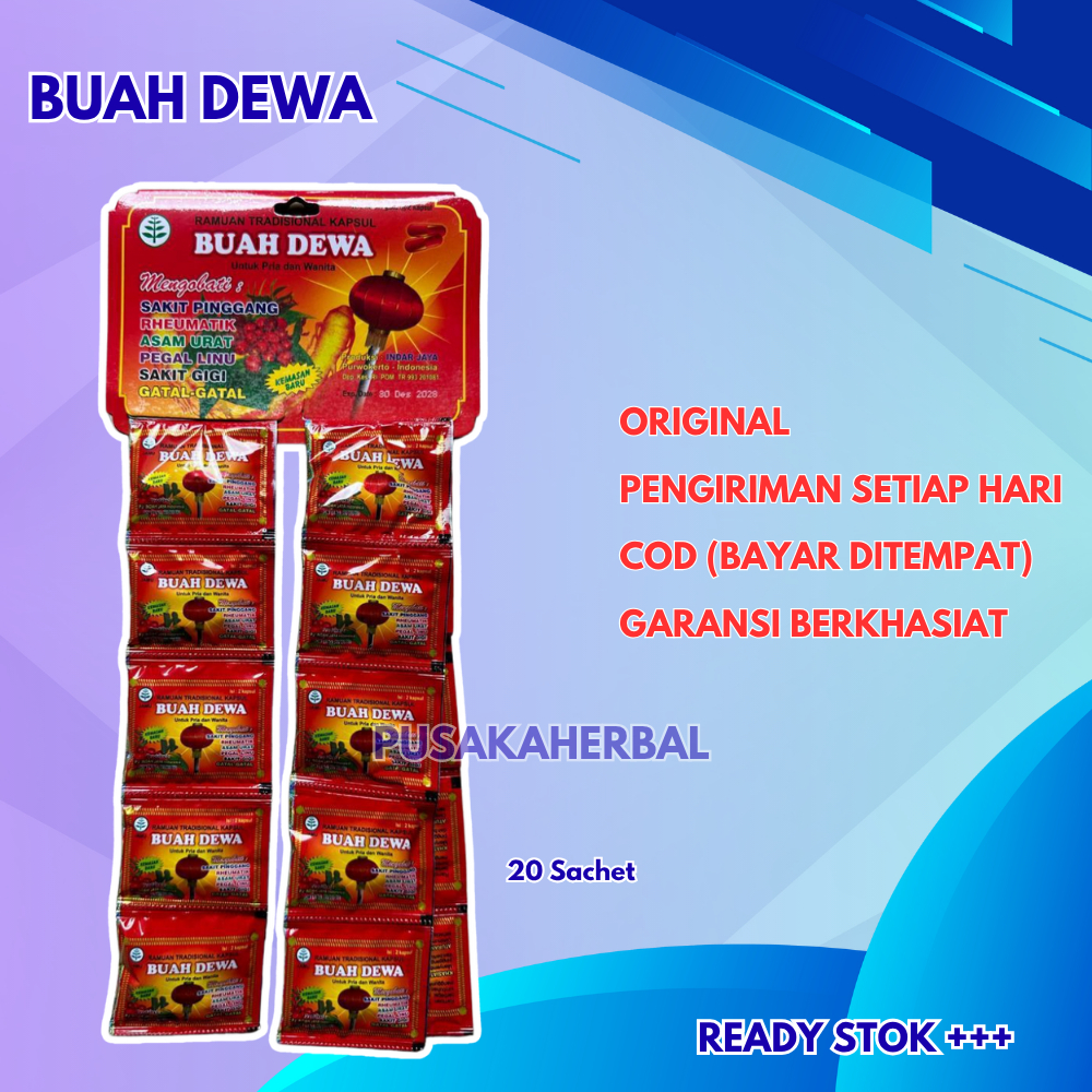 

Buah Dewa Hanger 20 Sachet Original Kapsul Asam Urat