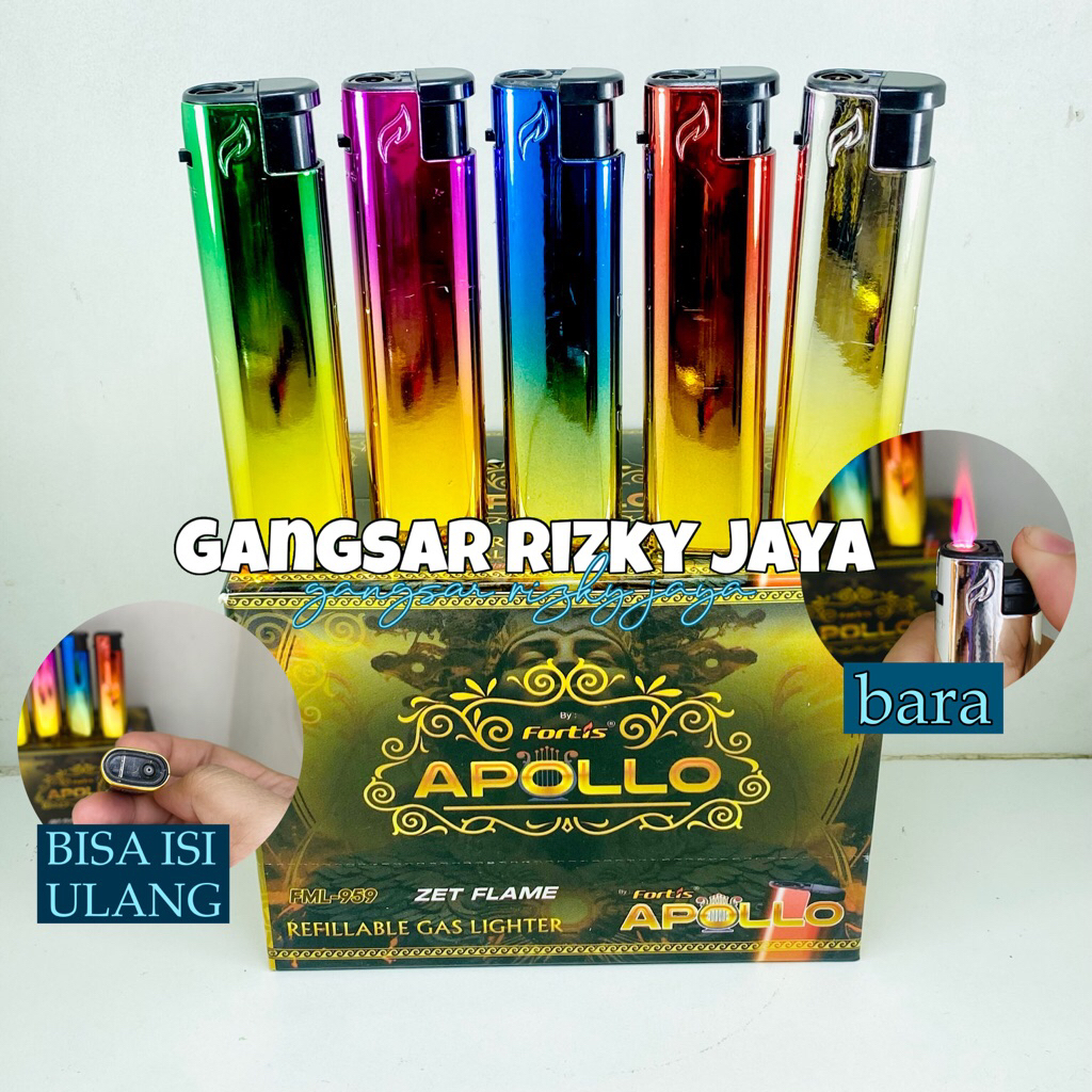 isi 25pcs KOREK BARA FORTIS APOLLO bisa is ulang