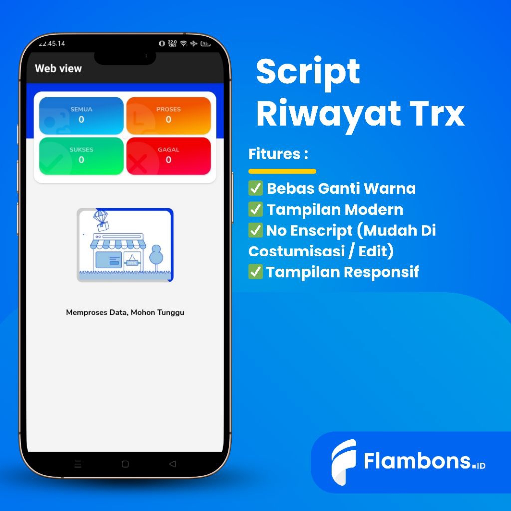 Script Bukaolshop Riwayat Transaksi V1