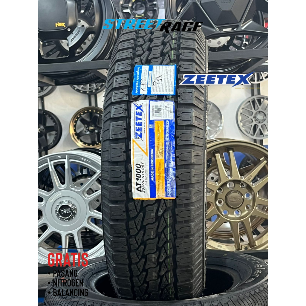 Ban Mobil at ukuran 205/70 R15 merk ZEETEX A/T 1000 205 70 Ring 15