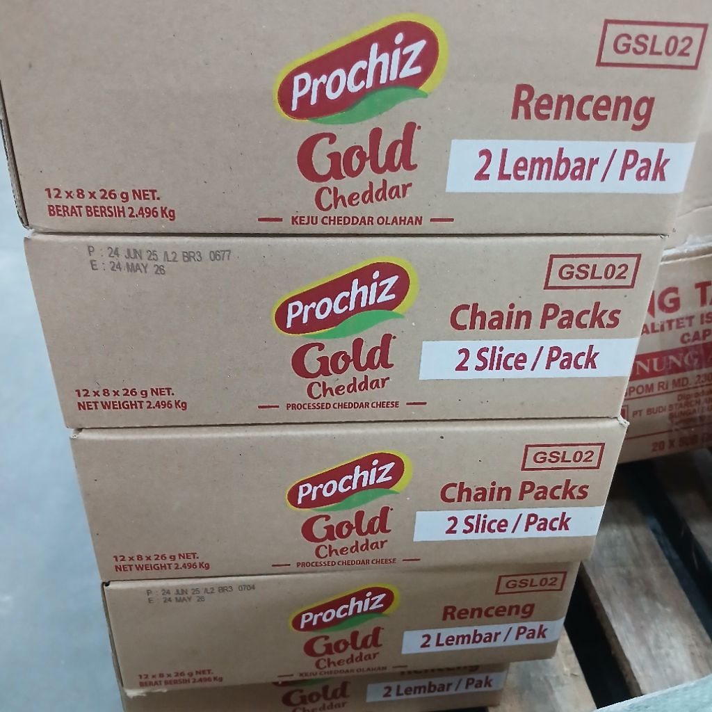 

Prochiz Gold Chedar 2'Slice 1 Dus | 96 Sachet x 26gr