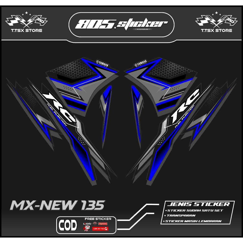 STRIPING TRANSPARAN JUPITER MX NEW 135/STIKER MX NEW/STRIPING STIKER VARIASI JUPITER MX 135 NEW TRAN