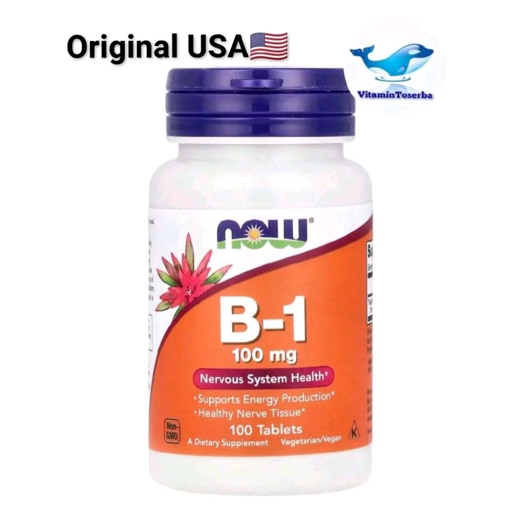 Now Foods B1 100 mg Thiamin Vitamin B-1 100mg 100 Tablets