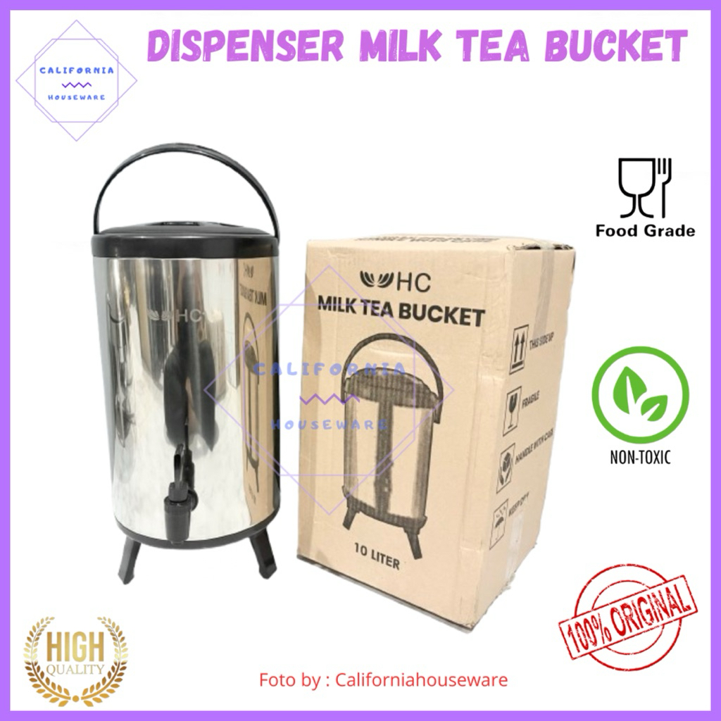 Dispenser Air Panas & Dingin Milk Tea Bucket Water 8 Liter, 10 Liter, 12 Liter / Termos Air Panas Da