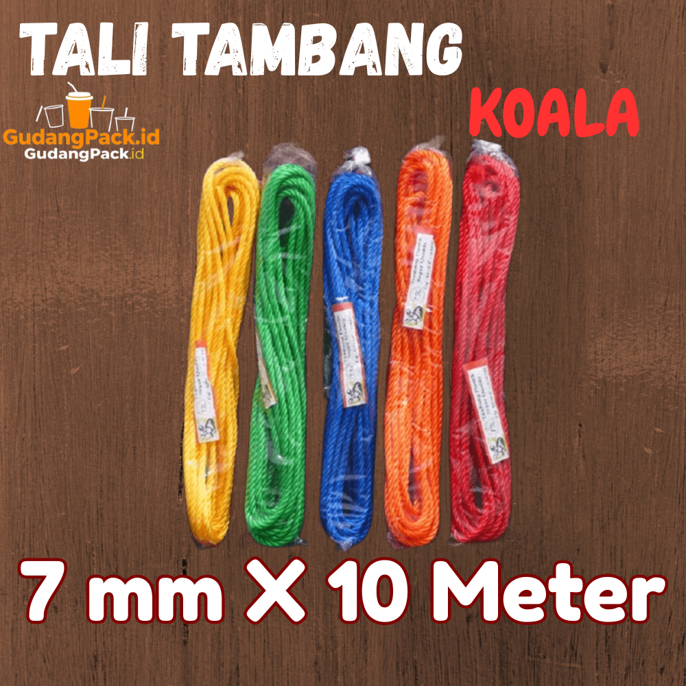 

Tali Tambang 7mm x 10 meter Koala / Tali Serbaguna 7 mm
