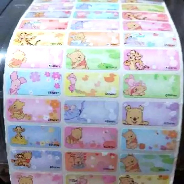 

Label Nama Anti Air Sticker Waterproof Premium Flowers Pooh