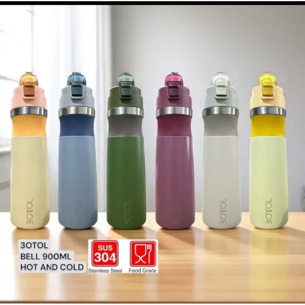 Barangunik2021 - Botol Minum Dubblin/3otol BELL 900 Hot & Cool/ TERMOS 3OTOL BELL 900ML, Hot And Col