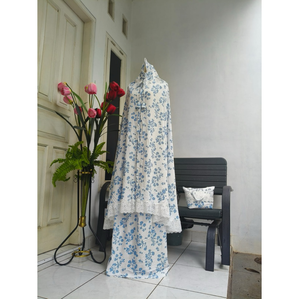 Mukena Dewasa Mewah Katun Kavana Motif