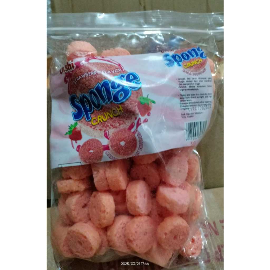 

SNACK OISHI SPONGE CRUNCH STRAWBERRY 250GR HARGA TERMURAH