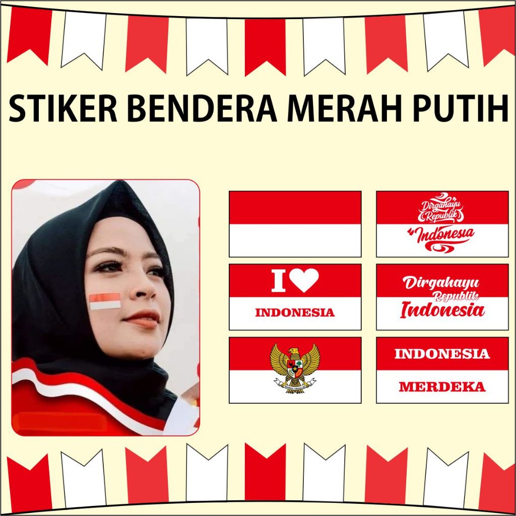 

Stiker Pipi Bendera Indonesia Anak Dewasa | stiker bendera merah putih