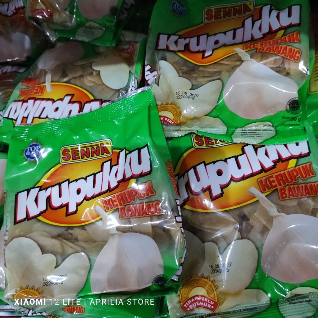 

Senna Krupukku 400gr Kerupuk Bawang