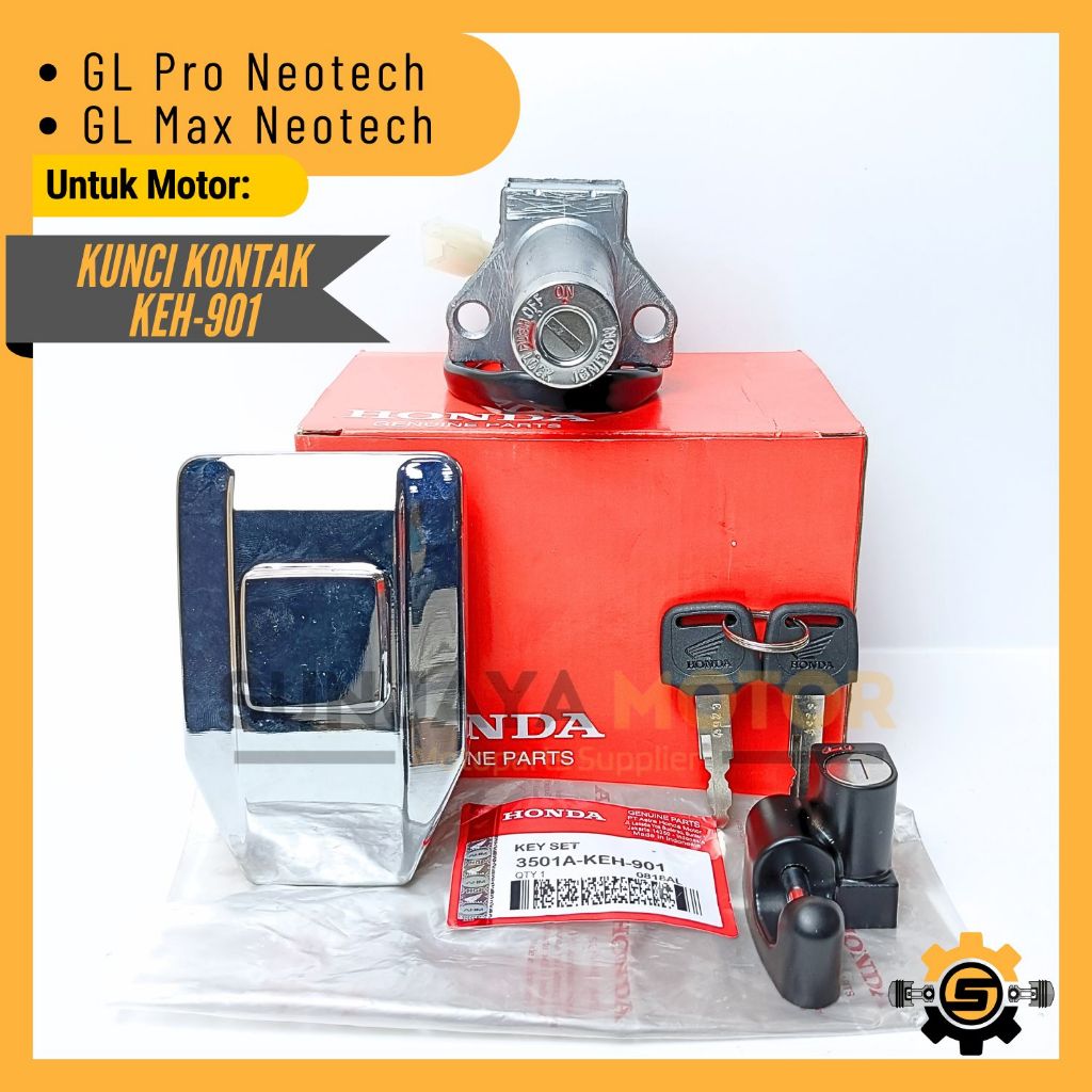Kunci Kontak Set KEH 901 Keyset Konci Kontak Original Honda GL Pro Neotech GLPro 160 GL Max Neotech 