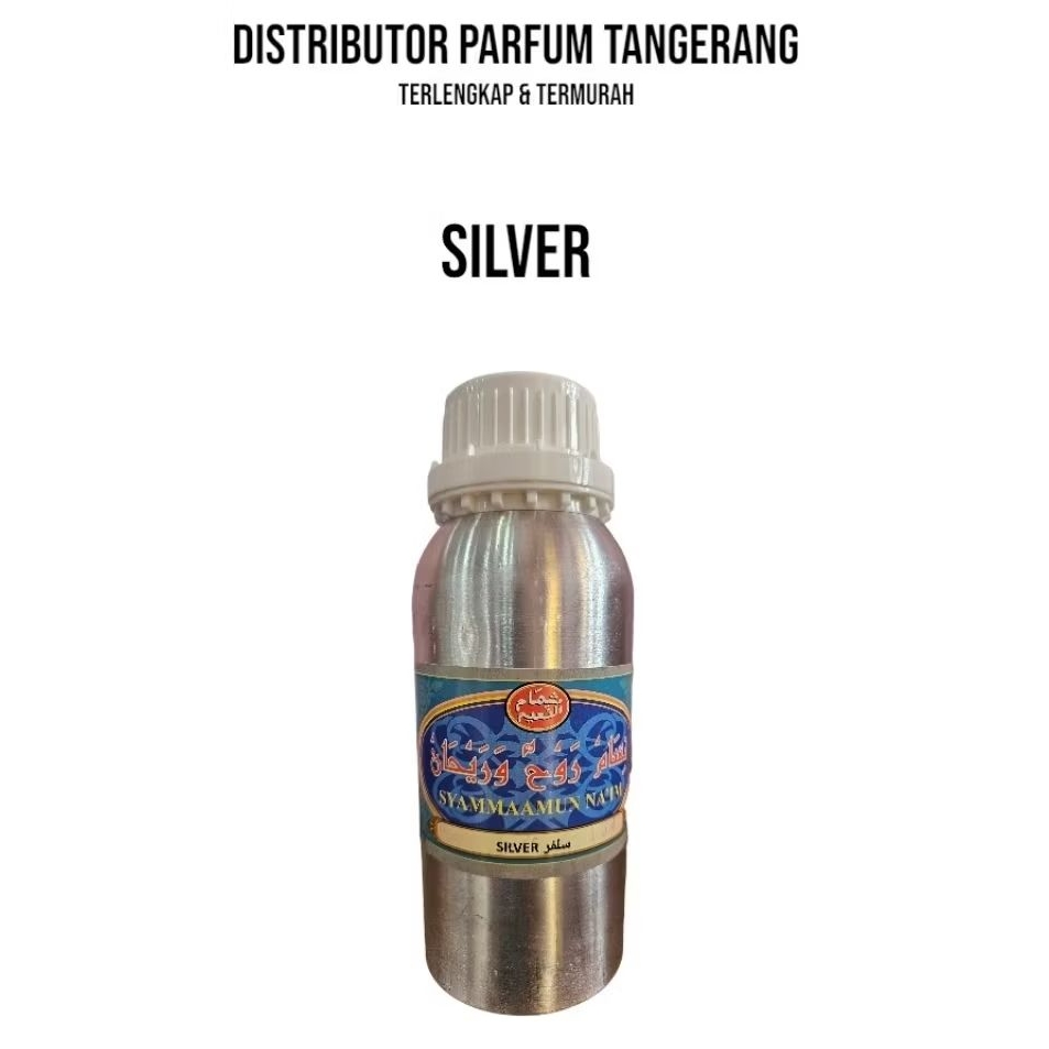 SILVER BY SYAMMAAMUN NA'IM SEGEL PABRIK 500 ML BIBIT PARFUM.