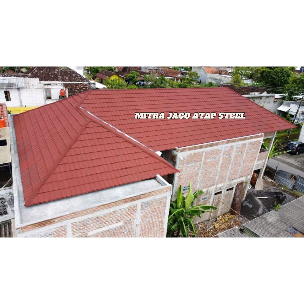 Rangka Baja Ringan + Genteng Metal Pasiran