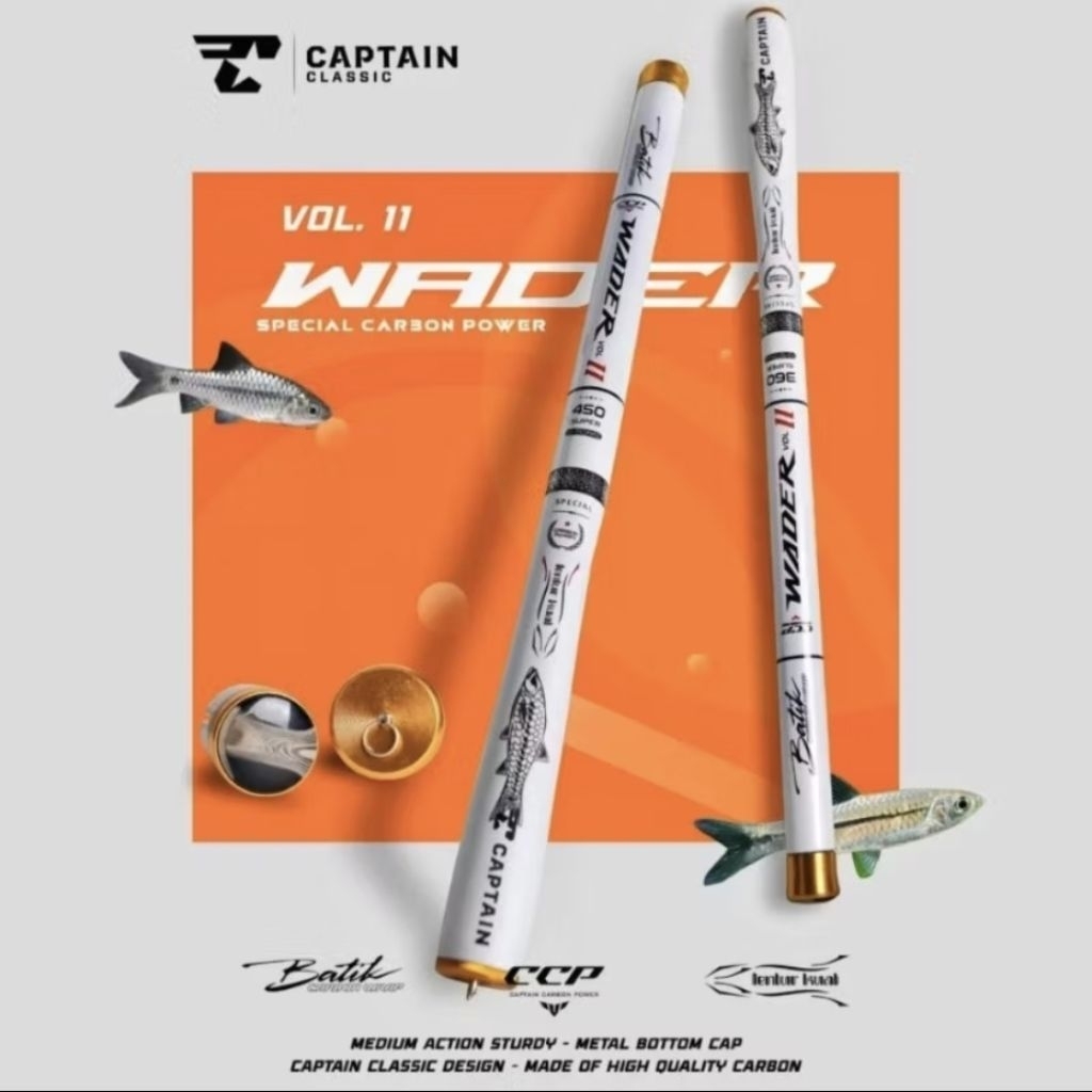 Tegek Captain Wader Vol 2 450 ( ruas pendek )