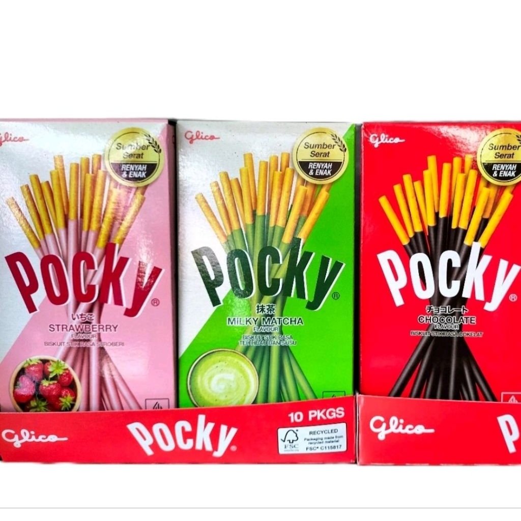 

Pocky Biskuit Stik Bermacam variant Rasa 47gr