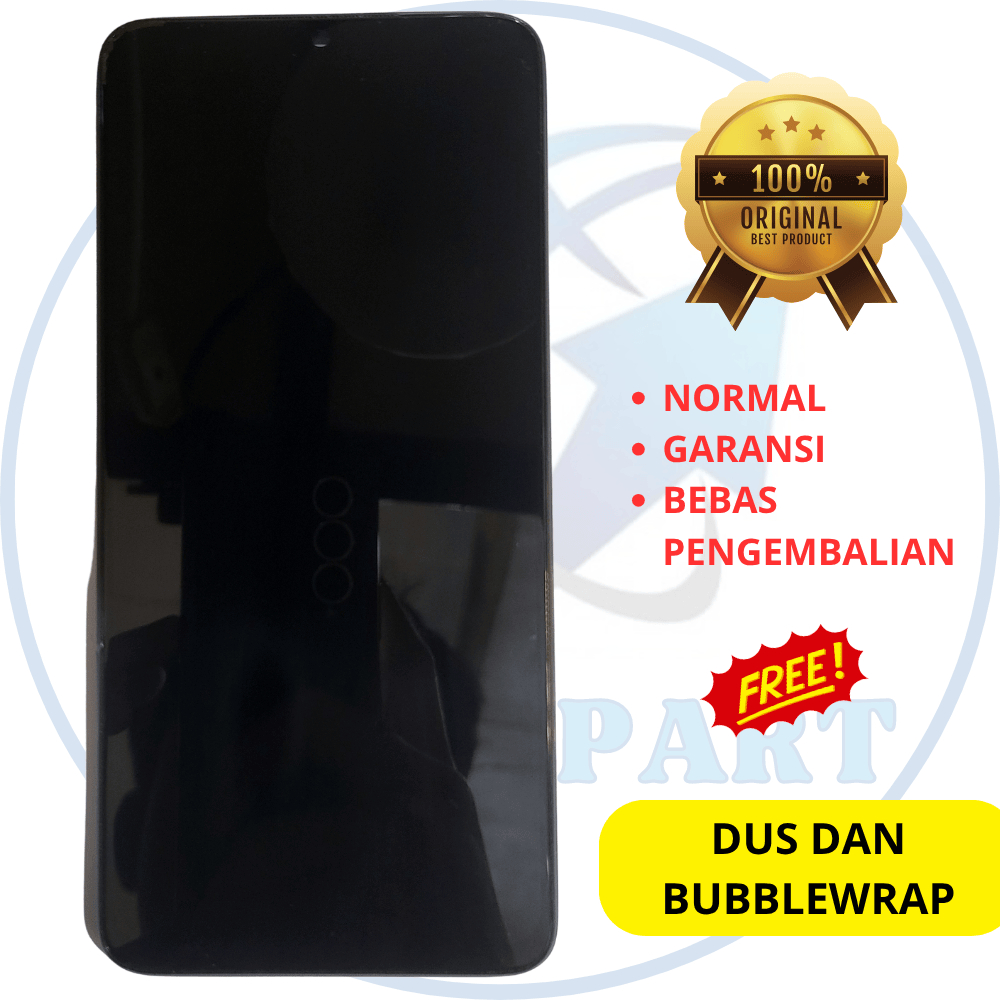 lcd xiaomi redmi note 8 pro ori copotan - plus frame - original cabutan bawaan,