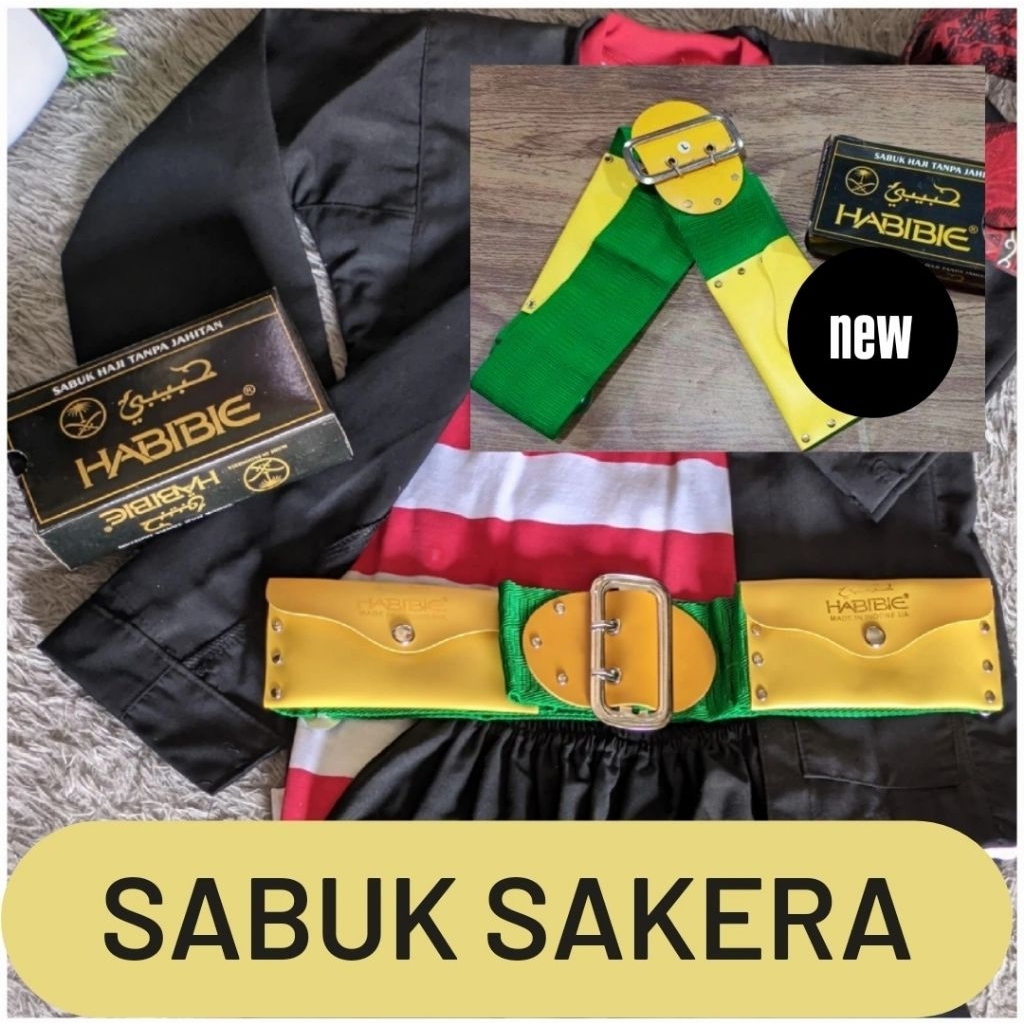 SABUK SAKERA TANPA JAHIT MERK HABIBIE | untuk haji/Sabuk baju adat madura sakea