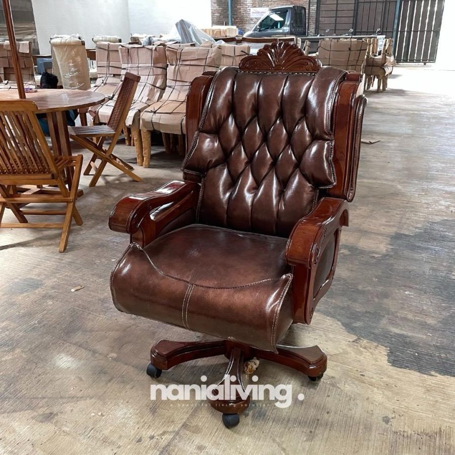 kursi direktur kayu jati kursi kantor