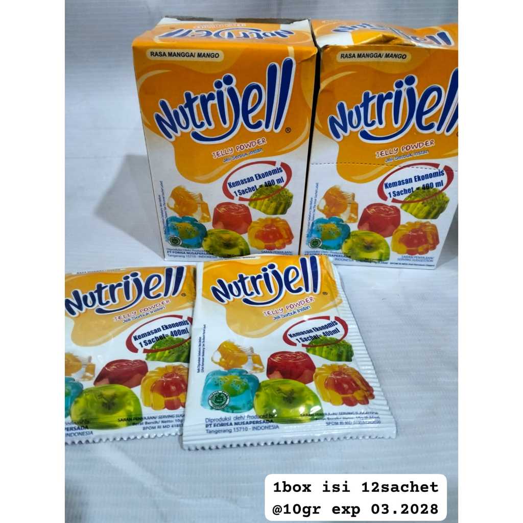 

NUTRIJELL rasa mangga-mango 1 sachet-10gr exp 03-2028