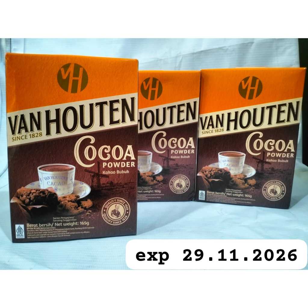 

coklat van hauten coco powder kakau bubuk since1828 165 gr exp 29-11-2026