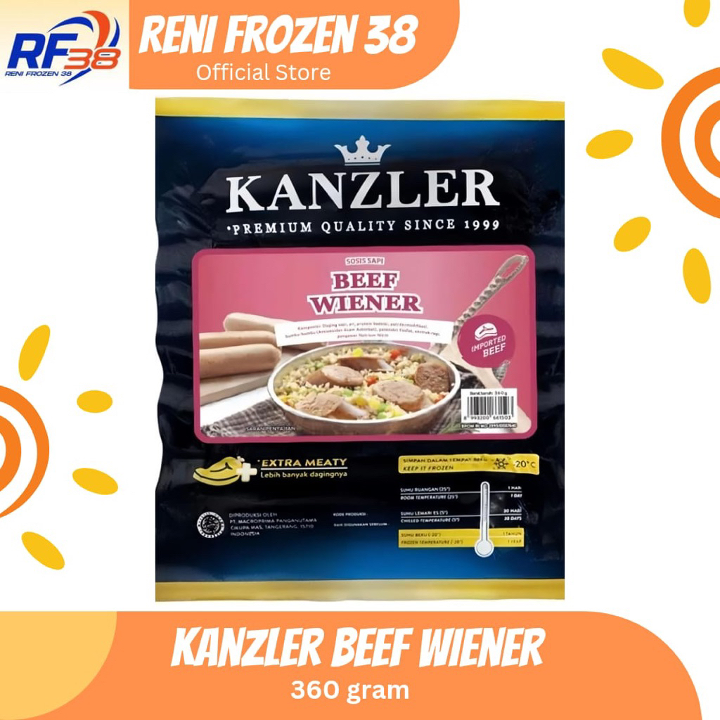

Kanzler Beef Wiener 360 gram / Frozen Food / Reni Frozen 38