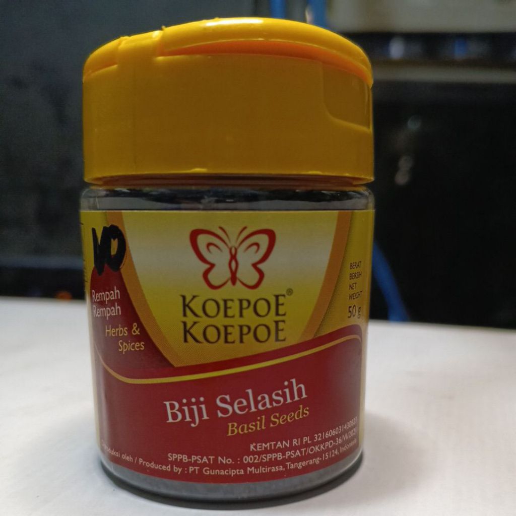 

Biji Selasih Koepoe Koepoe 50g | Basil Seeds untuk Minuman & Makanan