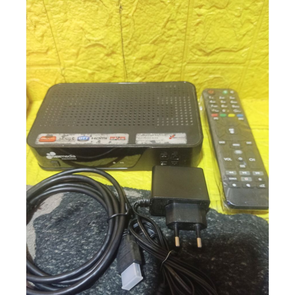 Set Top Box TV Indonesia Nexmedia.Komplit Langsung Pake