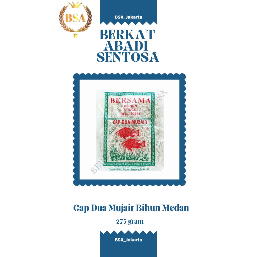 

Cap Dua Mujair Bihun Medan (275 gr)