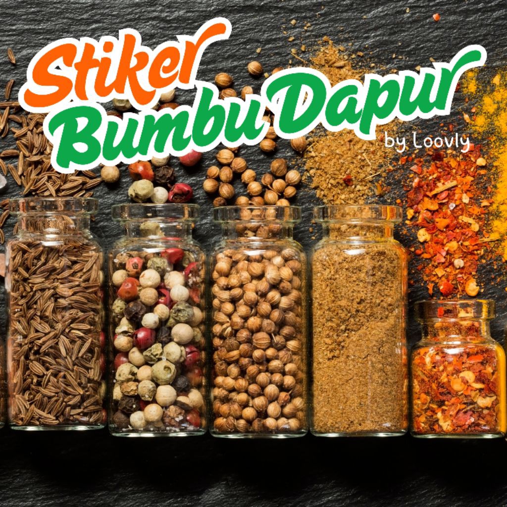 

(SIAP PAKAI) Stiker Label Bumbu Dapur Estetik ukuran 4 cm x 4 cm - Sticker Label Nama Bumbu Dapur Aesthetic Anti Luntur - Label Nama Untuk Bumbu Rempah Dapur Ukuran 4x4 cm by Loovly